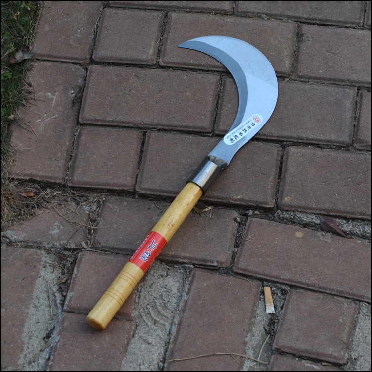 清风苑农用除草工具进口锰钢镰刀割草刀农具玉米收割割草长柄大镰刀