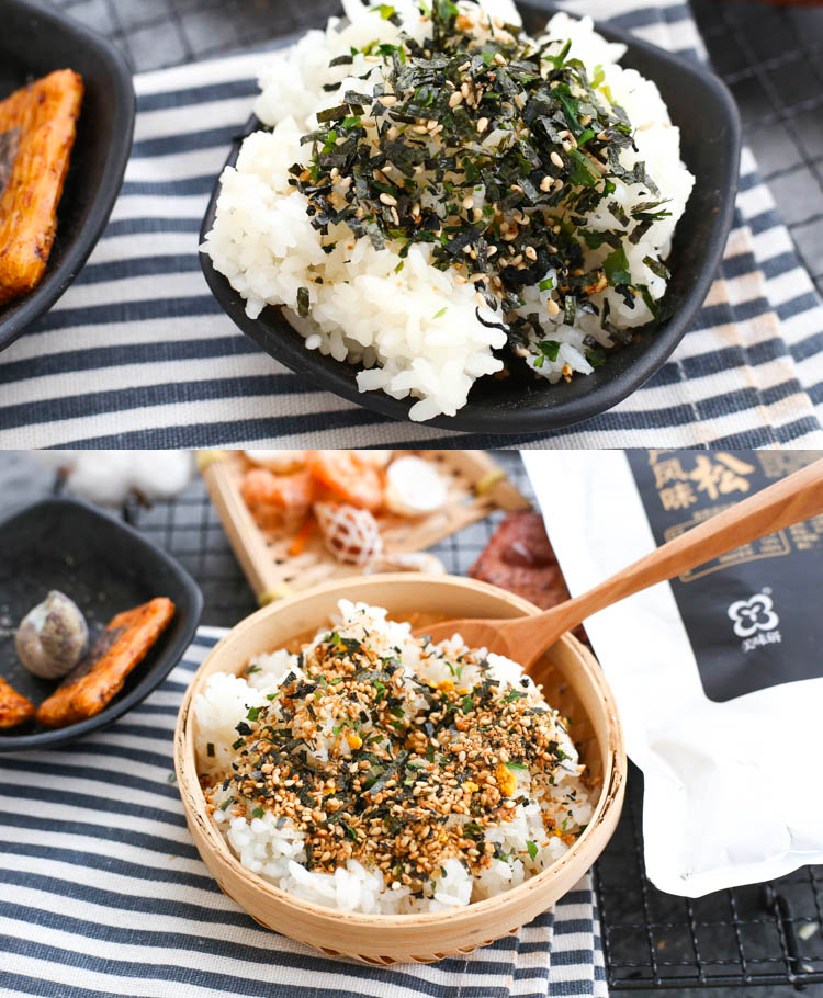 鲣鱼味海苔香松 日式拌饭料 海苔碎芝麻 寿司料理饭团调料125g(拍两份