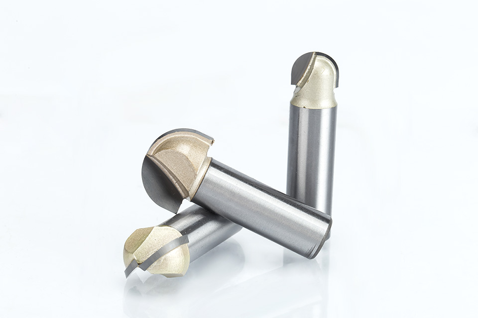 沪豪专业级圆底刀木工铣刀开槽刀具修边机刀头雕刻机电木铣锣刀 1/2*1