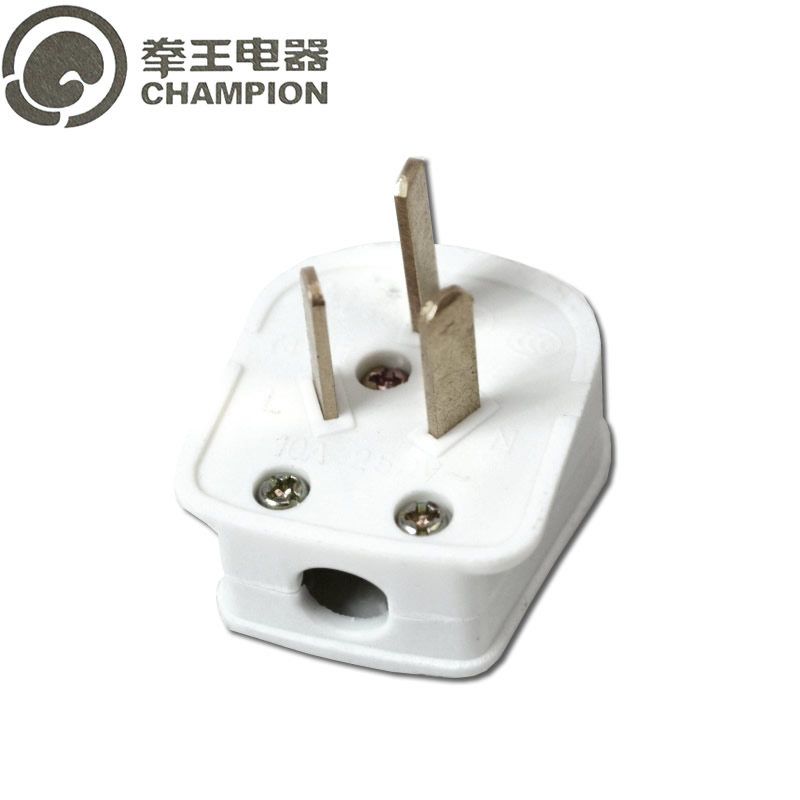 二插头国标电器插头两项/三项10a多功能二/三脚插头