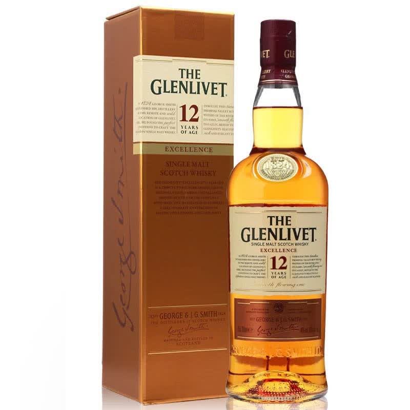 格兰威特威士忌the glenlivet 单一麦芽威士忌 苏格兰威士忌 格兰威特