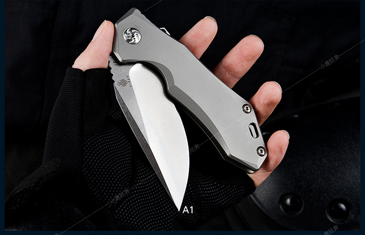 凯泽kizer 户外刀探险 军迷防卫 小折刀 反叛者a1_ 6折现价1299元