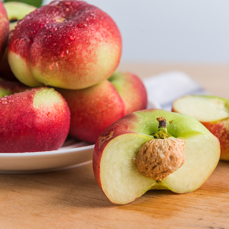 优木良品 陕西纽扣油蟠桃 2.5kg 桃子 水果_现价-1元