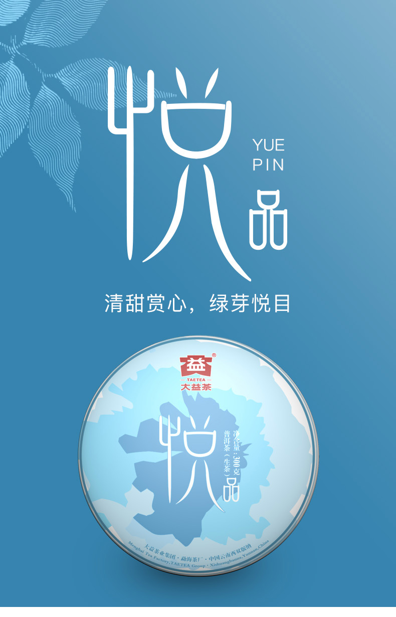 大益普洱勐海茶厂茶叶云南普洱茶叶熟茶岁月357g饼