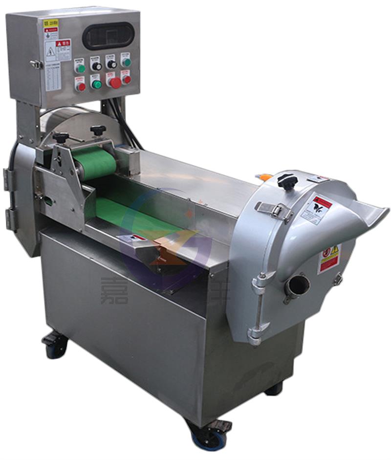 嘉洋全自动双头切菜机变频多功能全不锈钢商用小型切菜机餐馆食堂专用