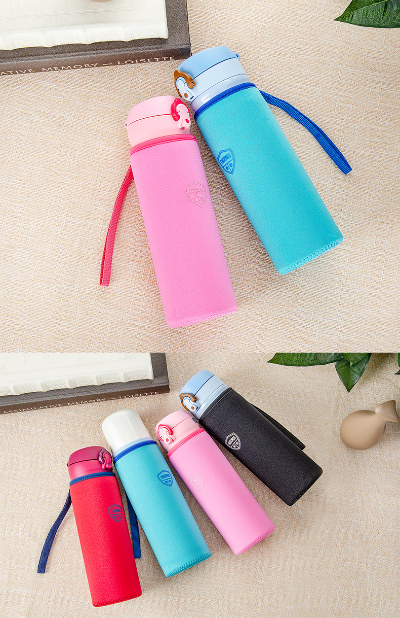 膳魔师(thermos)杯套多色双面提手款潜水布保温杯杯套500ml bt-500f