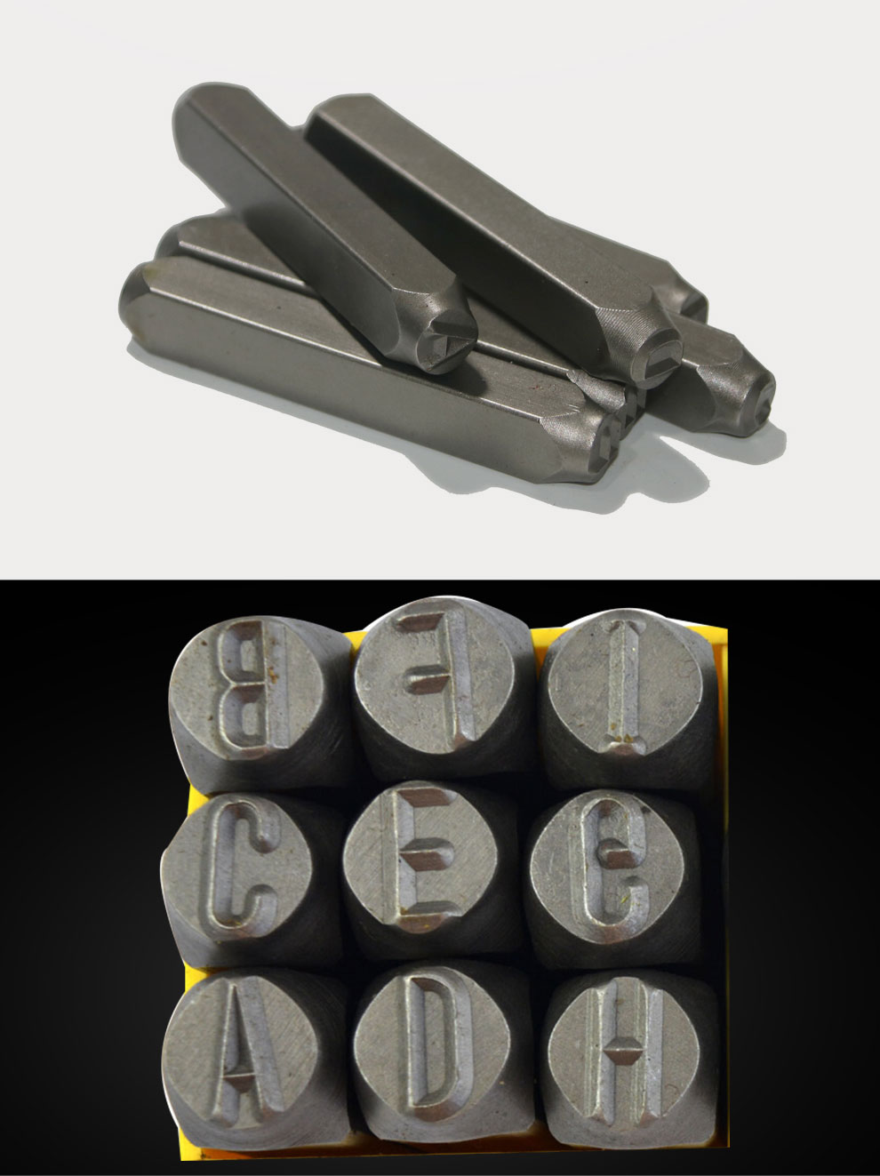 aosite 钢字母钢字冲钢字头钢字码钢印 五金工具 钢字母 4毫米