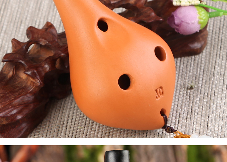 玥音yueyin归去来同款陶笛6孔中音c调初学入门六孔吹奏乐器6ac03hst23