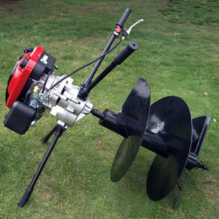 梦必真四冲程大功率地钻机种植机汽油动力钻孔机打孔机植树挖洞机打钻