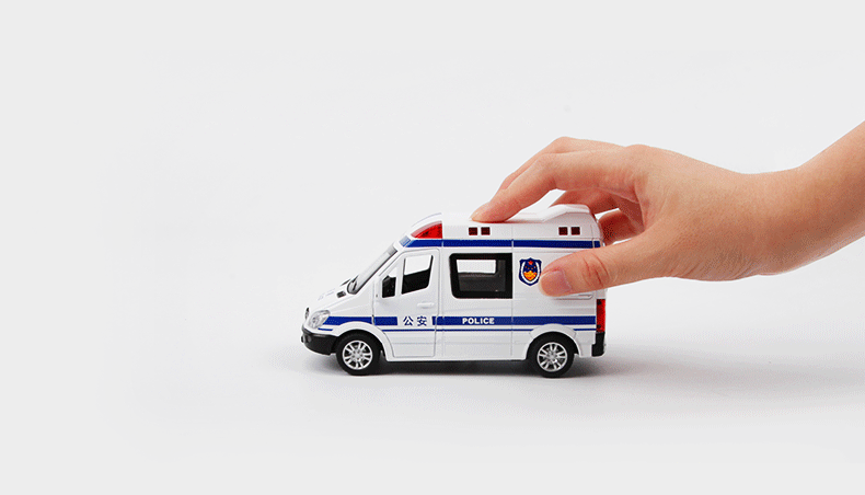 知识花园 儿童玩具车 仿真合金汽车玩具声光回力汽车模型玩具男孩1-3