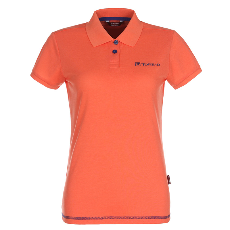 探路者toread户外速干短袖t恤t情侣款polo衫tajd81781/tajd82782 绯红