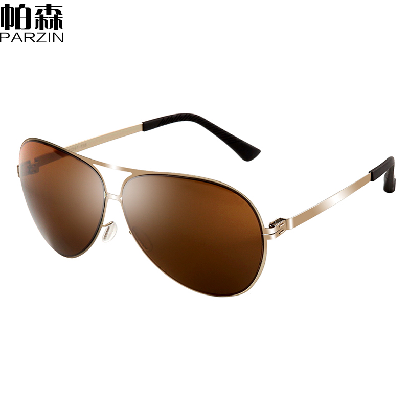 帕森parzin 男士太阳镜男潮人偏光镜蛤蟆镜墨镜眼镜司机镜驾驶镜 8008