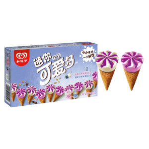 和路雪 迷你可爱多甜筒 蓝莓酸奶口味 冰淇淋家庭装 20g*10支 雪糕（新老包装 随机发货） *9件
100.92元（需用券，合11.21元/件）