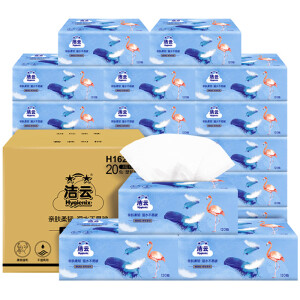 京东PLUS会员： Hygienix 洁云 BEAU柔韧纸巾 3层120抽20包 （178*133mm） *5件
129.4元（需用券，合25.88元/件）