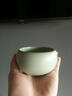 汝窑杯茶碗禅定杯美到家陶瓷功夫茶杯茶具紫砂杯品茗杯 天青色2个(礼盒装) 实拍图