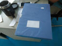 得力（deli） A4档案盒 粘扣 文件资料盒 A4资料收纳大塑料文件盒 单个装 宽35mm 5602蓝 晒单实拍图