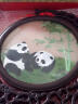 唐赋 蜀绣双面绣摆件手工刺绣熊猫工艺品摆件中国风特色礼物送老外 竹子熊猫 晒单实拍图