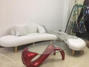艾米莱奥 创意个性布艺沙发 小户型客厅会所酒店办公室组合配套弧形时尚家具 简约接待书房家居 多人坐(3.05米) 沙发 实拍图
