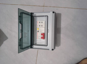 空气开关盒带锁新能源充电桩配电箱保护箱防雨五回路漏电保护户外回路